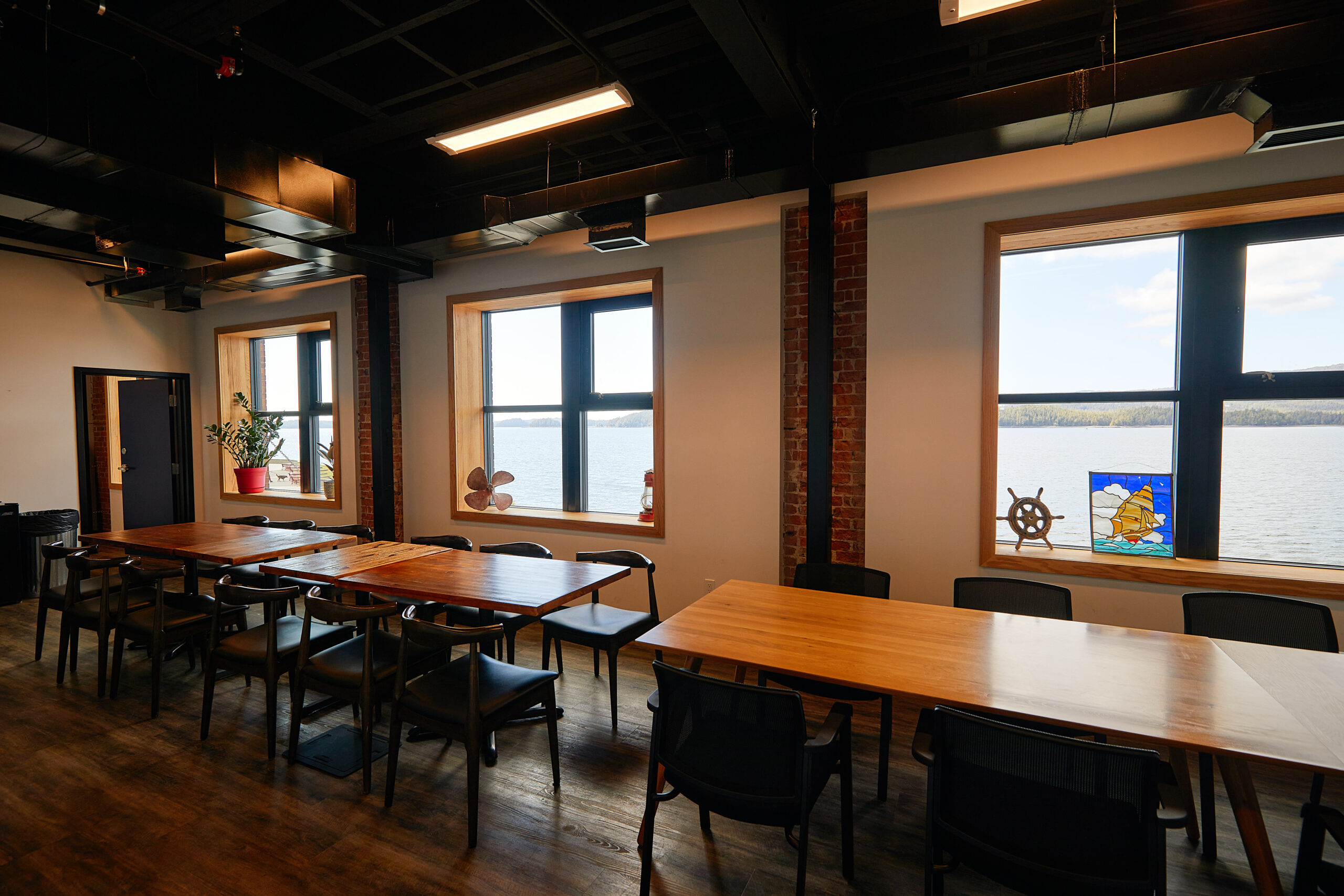 The Wardroom meeting space at Wheelhouse Brewing.